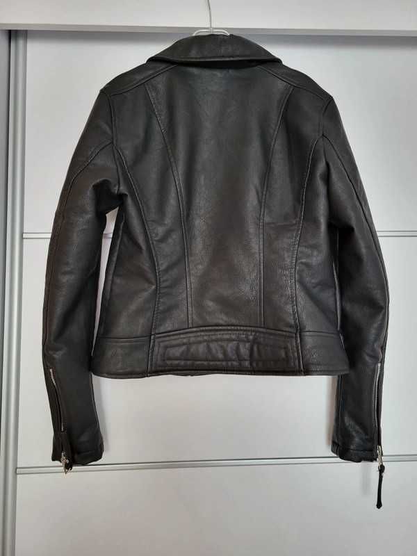 Nowa czarna kurtka ramoneska biker Reserved M