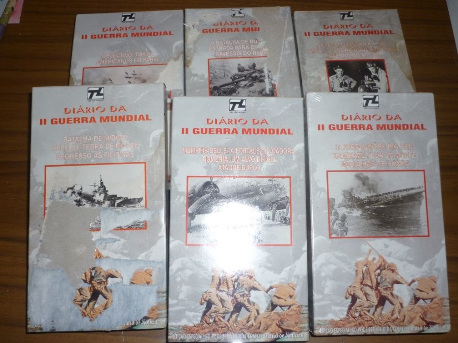 Diário da II Guerra Mundial - 6 cassetes vhs