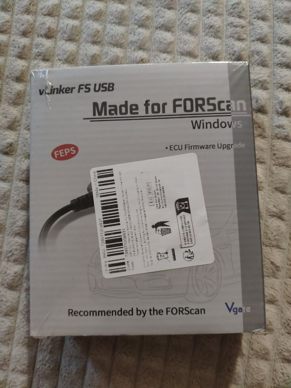 Vgate vLinker FS - автосканер для Forscan  Mazda Ford адаптер