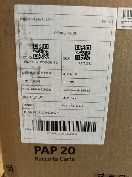 Зарядна станція Anker Solix C1000X 1056 Вт*год LiFePO4 НОВІ