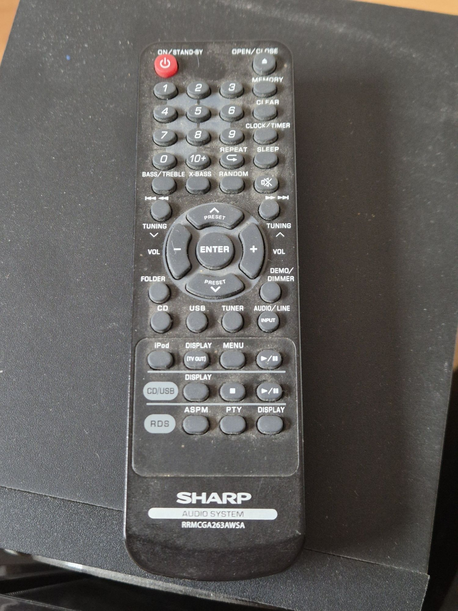 Wieża stereo Sharp XL-HF201PH z pilotem i głośnikami