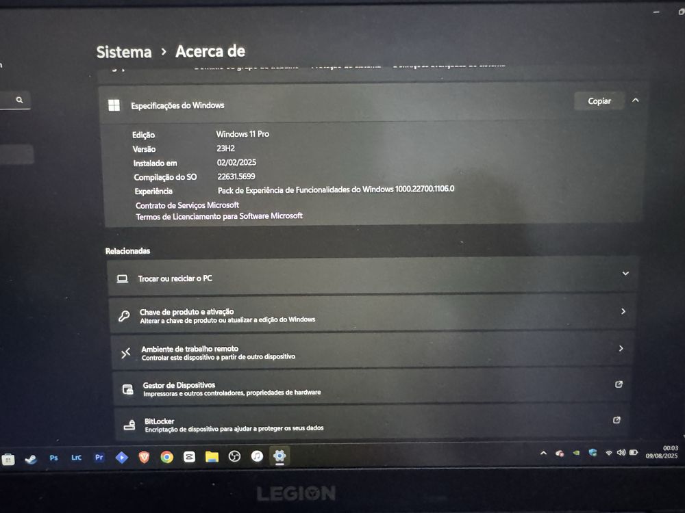 Pc gaming LEGION 5 ( +4 anos de garantia)