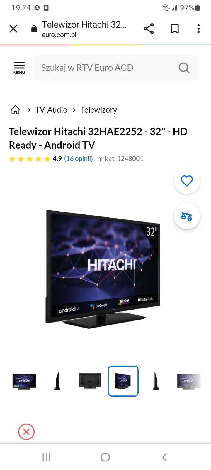 Telewizor Hitachi 32 cale