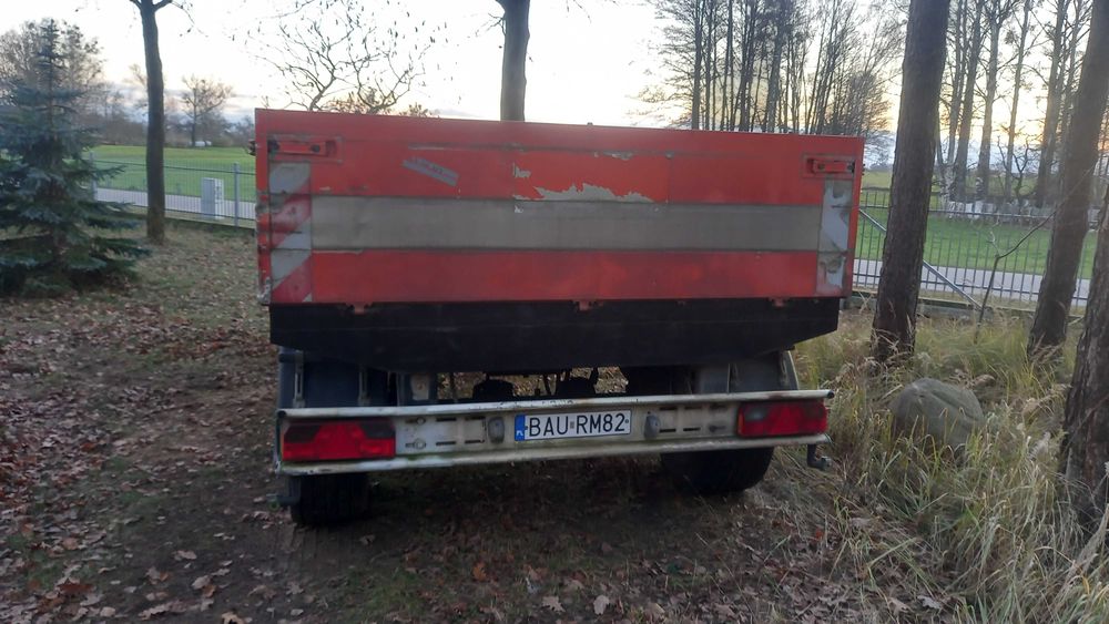 przyczepa sztywna 14 ton platforma kolberg 18000dmc resor