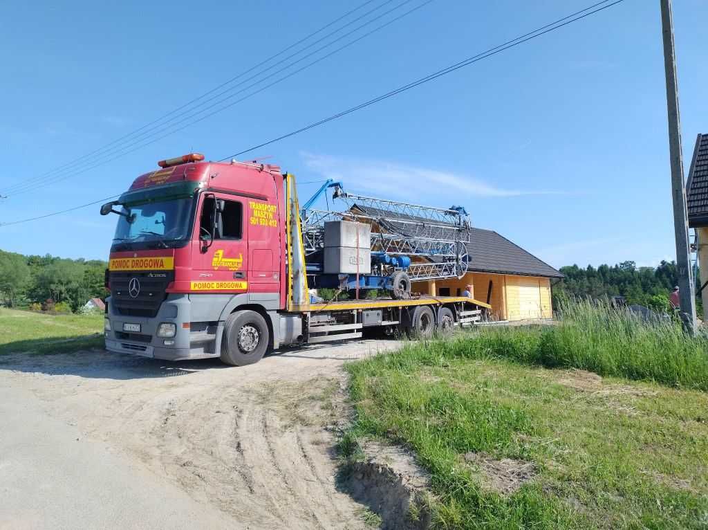 Transport Maszyn Budowlanych, Laweta,Niskopodwoziowa, Podczołgówa