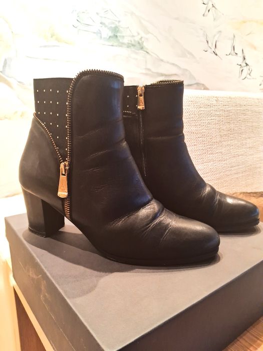 Итальянские кожаные ботинки"Allbano"