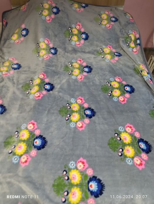 Koc wełniano-polarowy