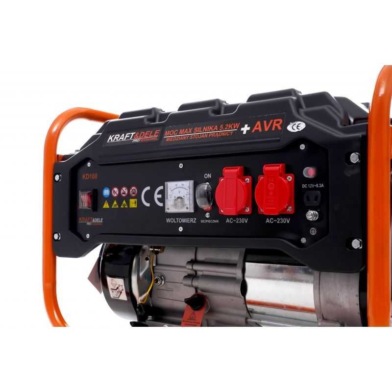 Agregat prądotwórczy generator prądu 7KM 1-fazowy 3500W 12/230V