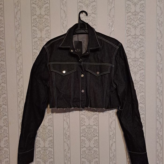 Укорочена Джинсова Куртка (Кроп-топ Жакет)