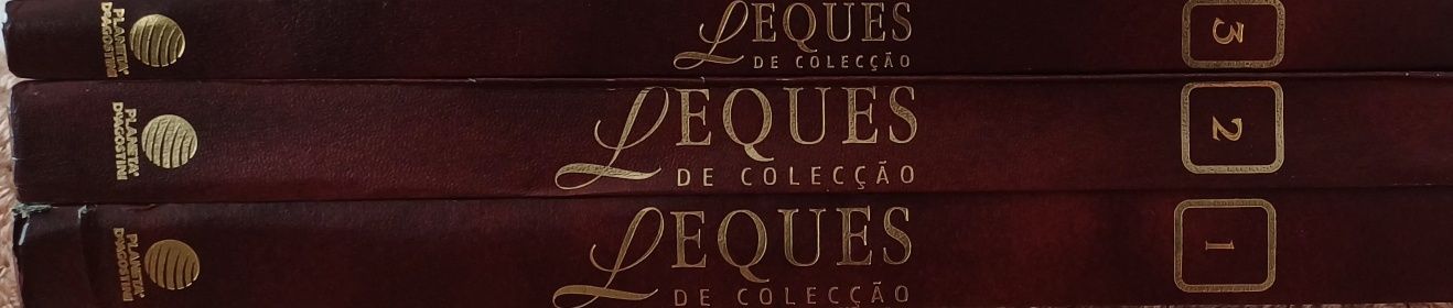 Leques Coleção 3 Excelentes Livros Impecáveis Raros