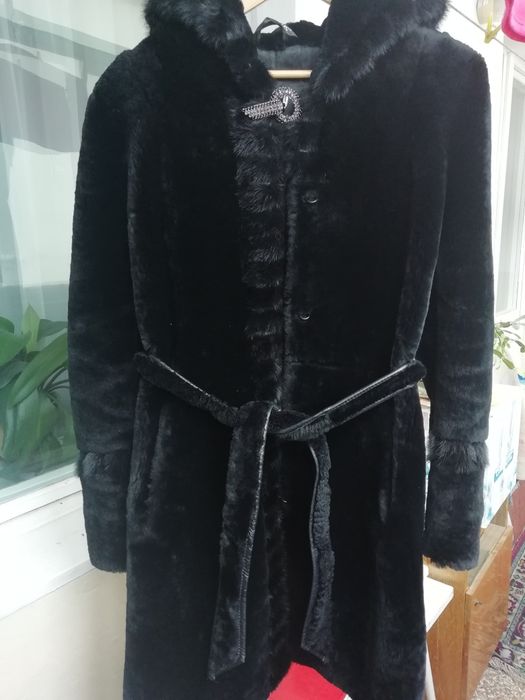 Шуба, шубка, мутон з норкою