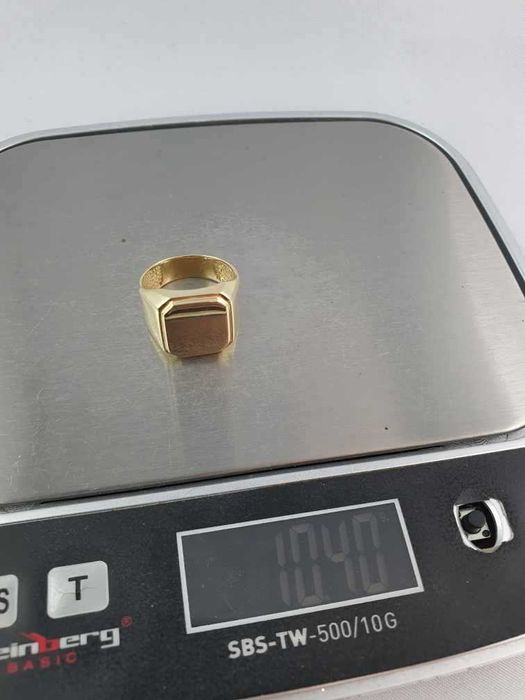 Lancuszek zloty i sygnet