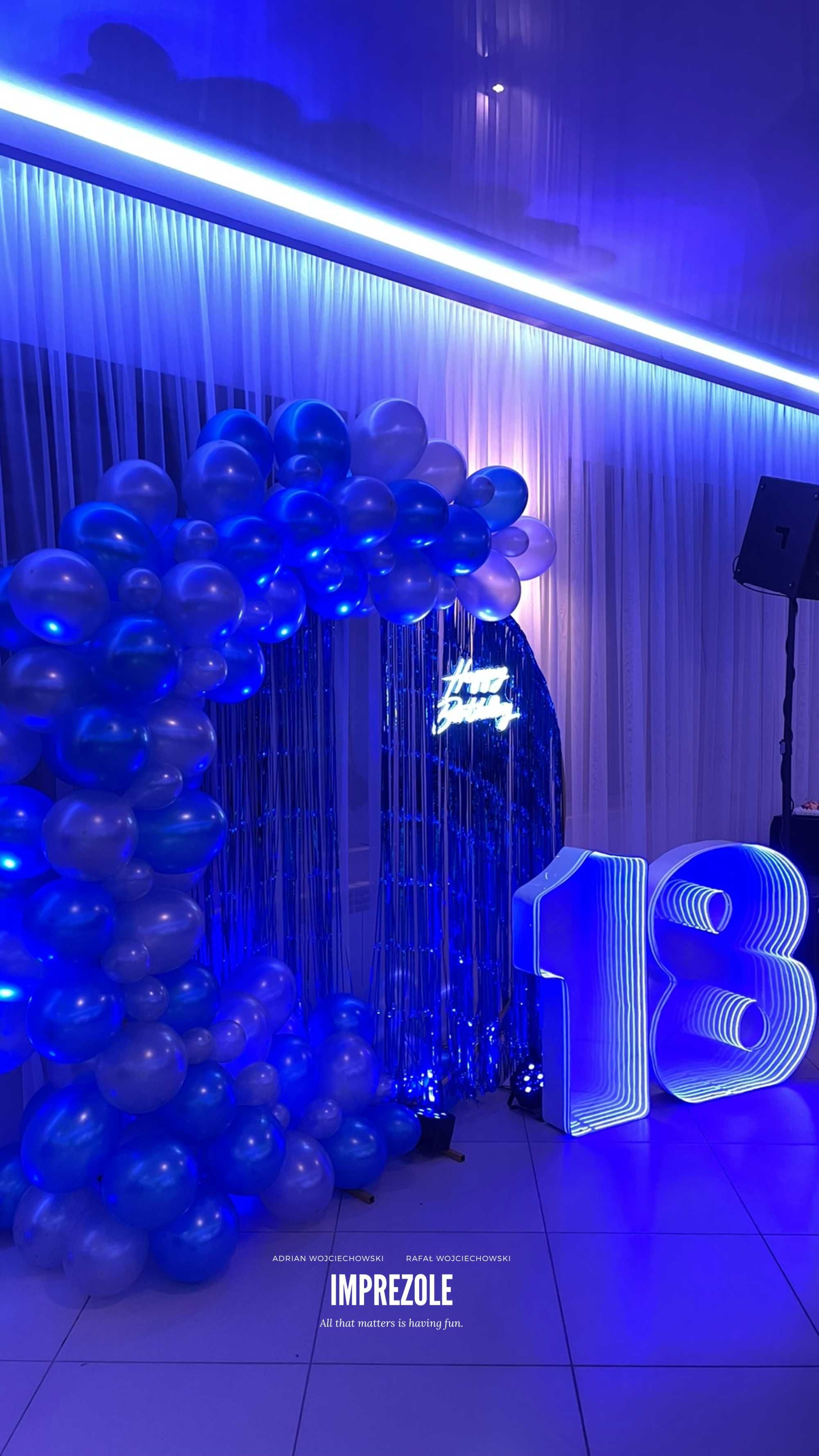 Cyferka 18 IMPREZOLE (personalizowana) -> jedyna w swoim rodzaju!