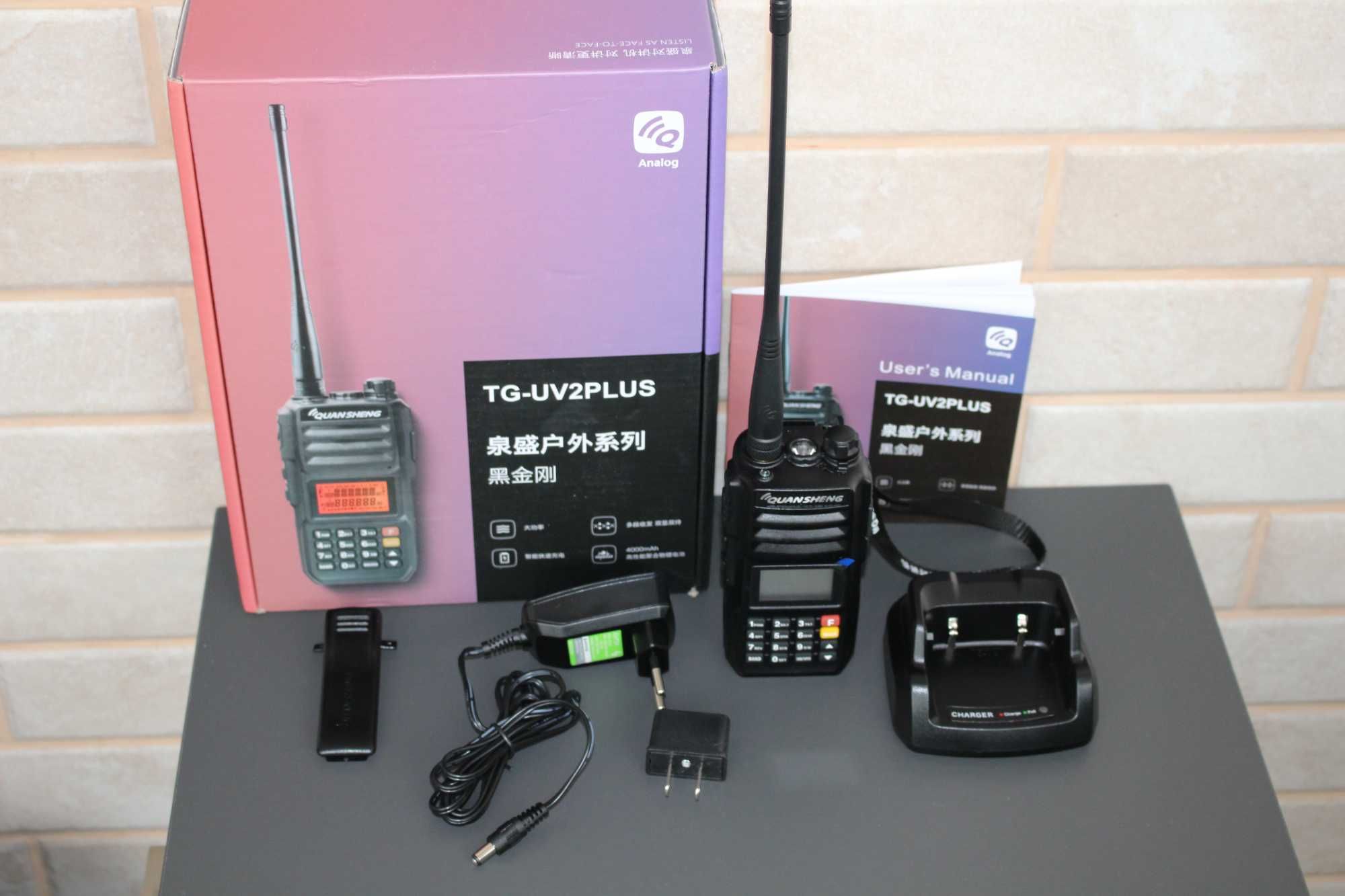 Портативна рація, радіостанція Quansheng TG-UV2 Plus 10W ридиостанция.