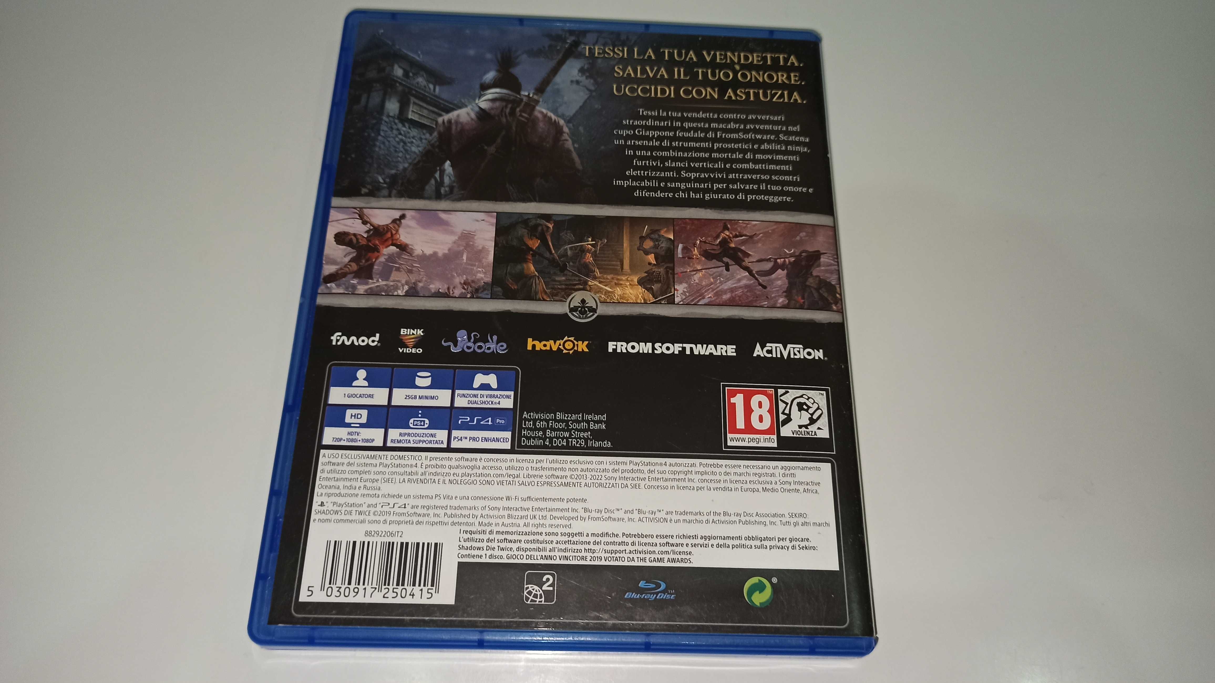 ps4 SEKIRO SHADOWS DIE TWICE PL akcja japonia samuraje v1
