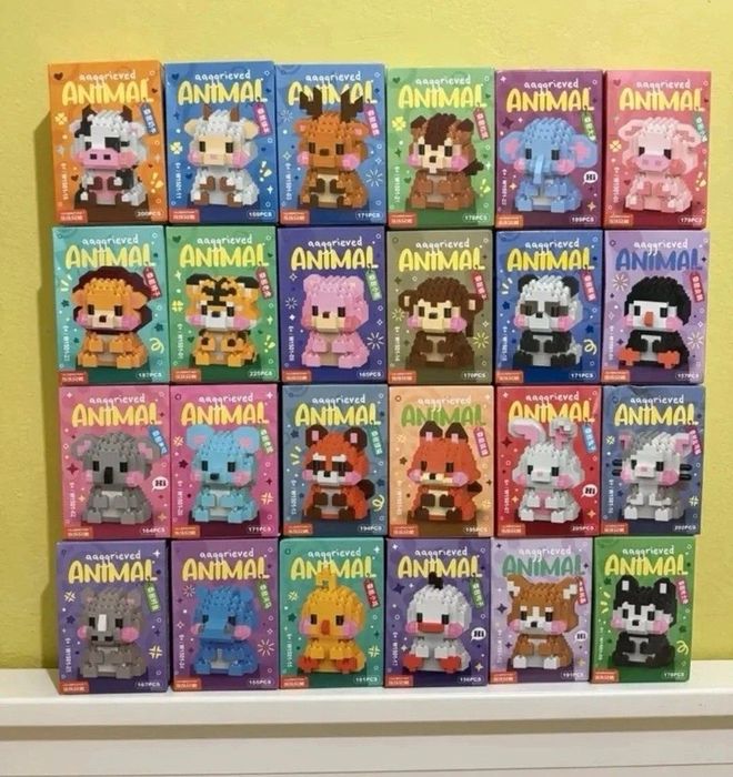 Mini blocos de montar Panda