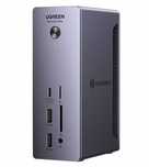 UGREEN Stacja Dokująca Hub 4x USB USB-C RJ45 SD/TF Aux Thunder PD 90W