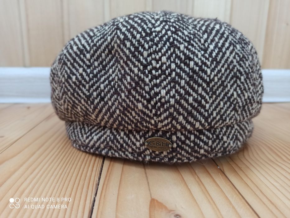 Кепка Восьмиклинка. Твід. Кепка Шелбі. Хуліганка.
