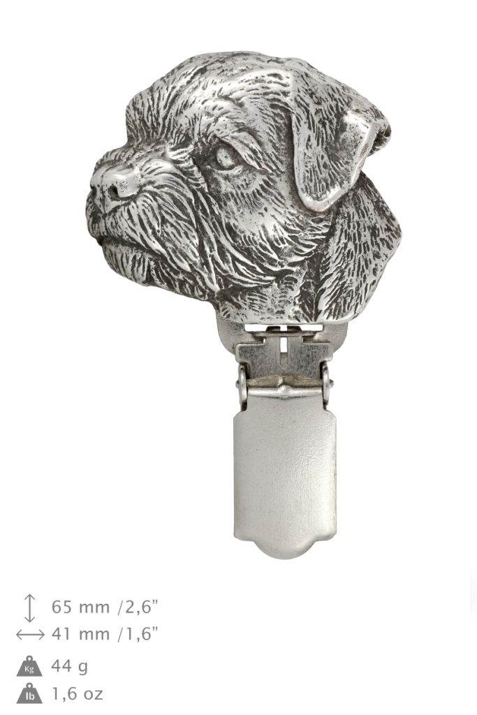 Border Terrier clipring posrebrzany Art-Dog