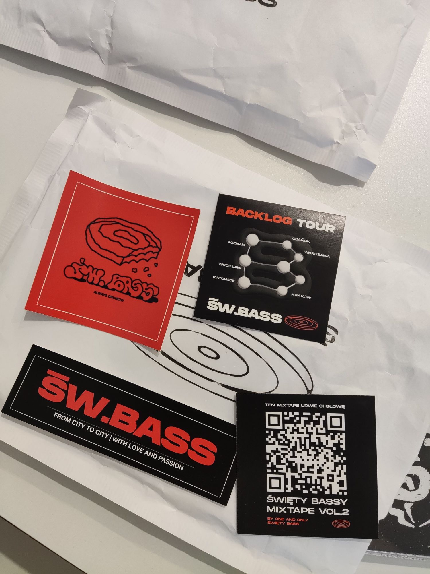 Święty Bass - Backlog EP i Mixtape Vol. 2 + wlepy (nieotwarte - opis)