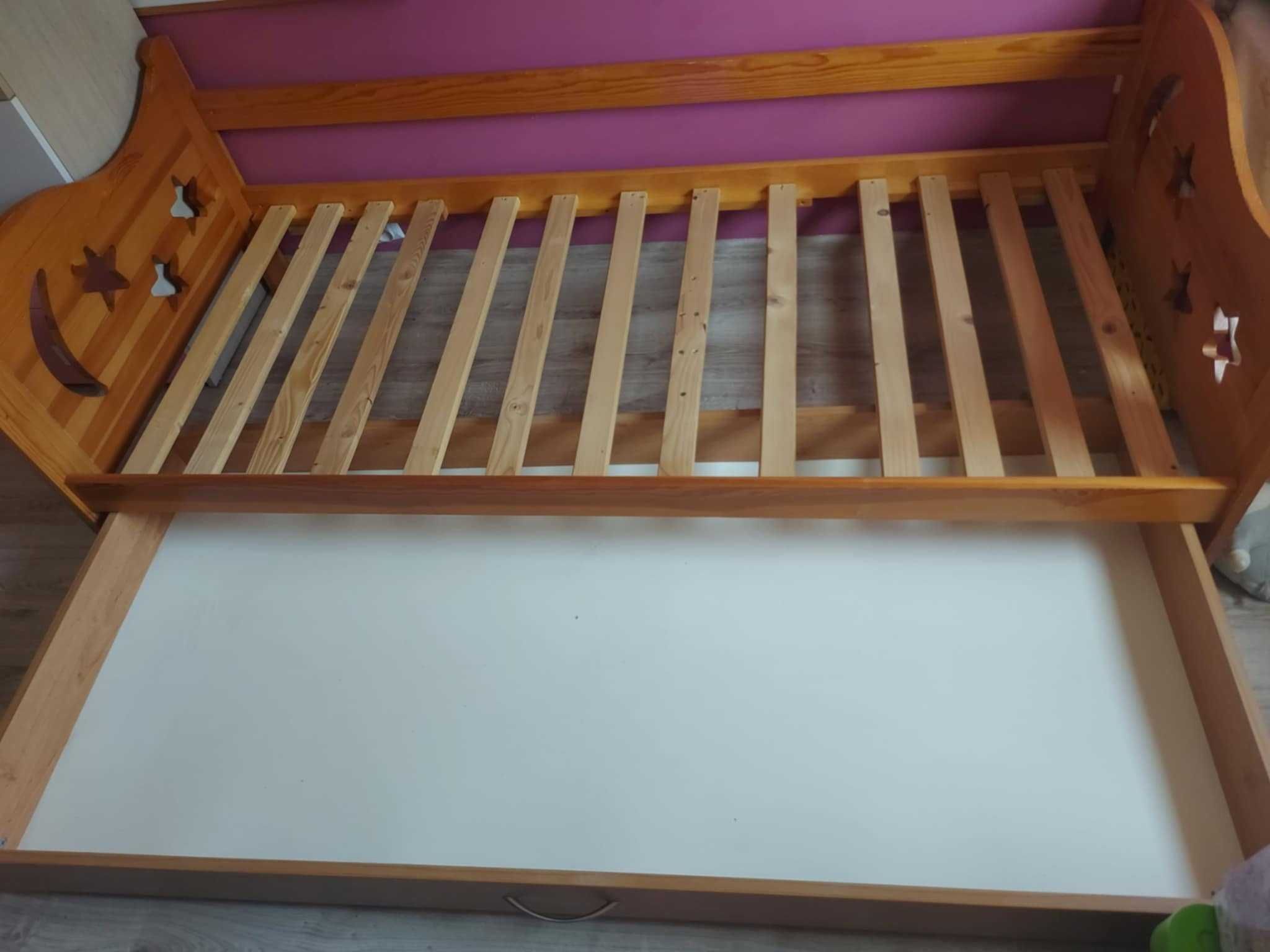 łóżko dziecięce, młodzieżowe  z szufladą i stelażem 180x80