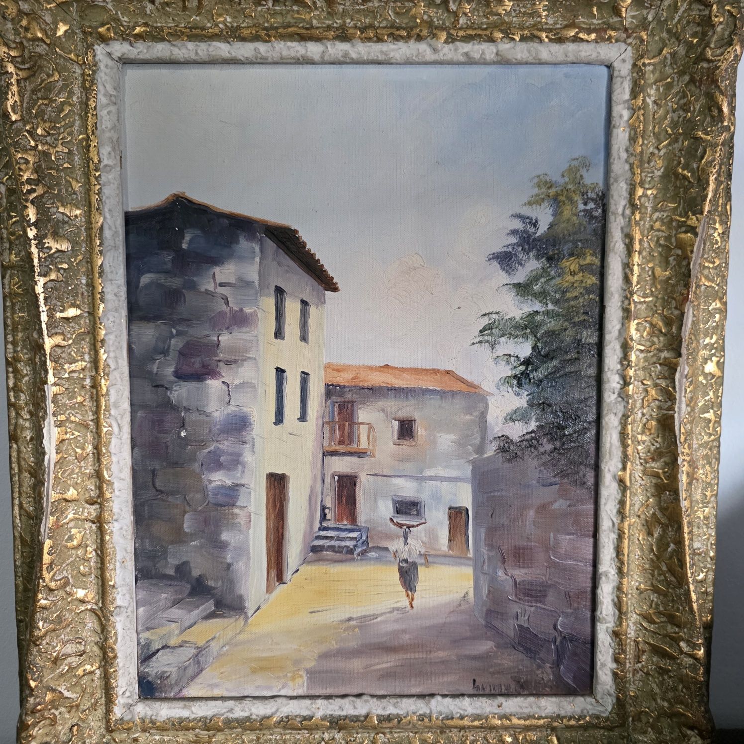 Pintura a óleo séc XIX de F. Maia (?)