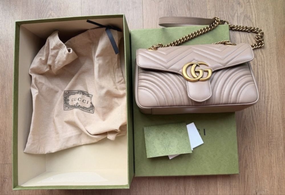 Gucci Marmont stan idealny, skóra naturalna