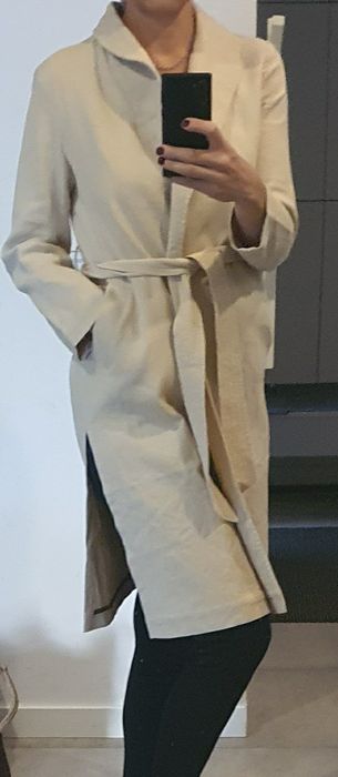 Nowy płaszcz lniany r.38 reserved