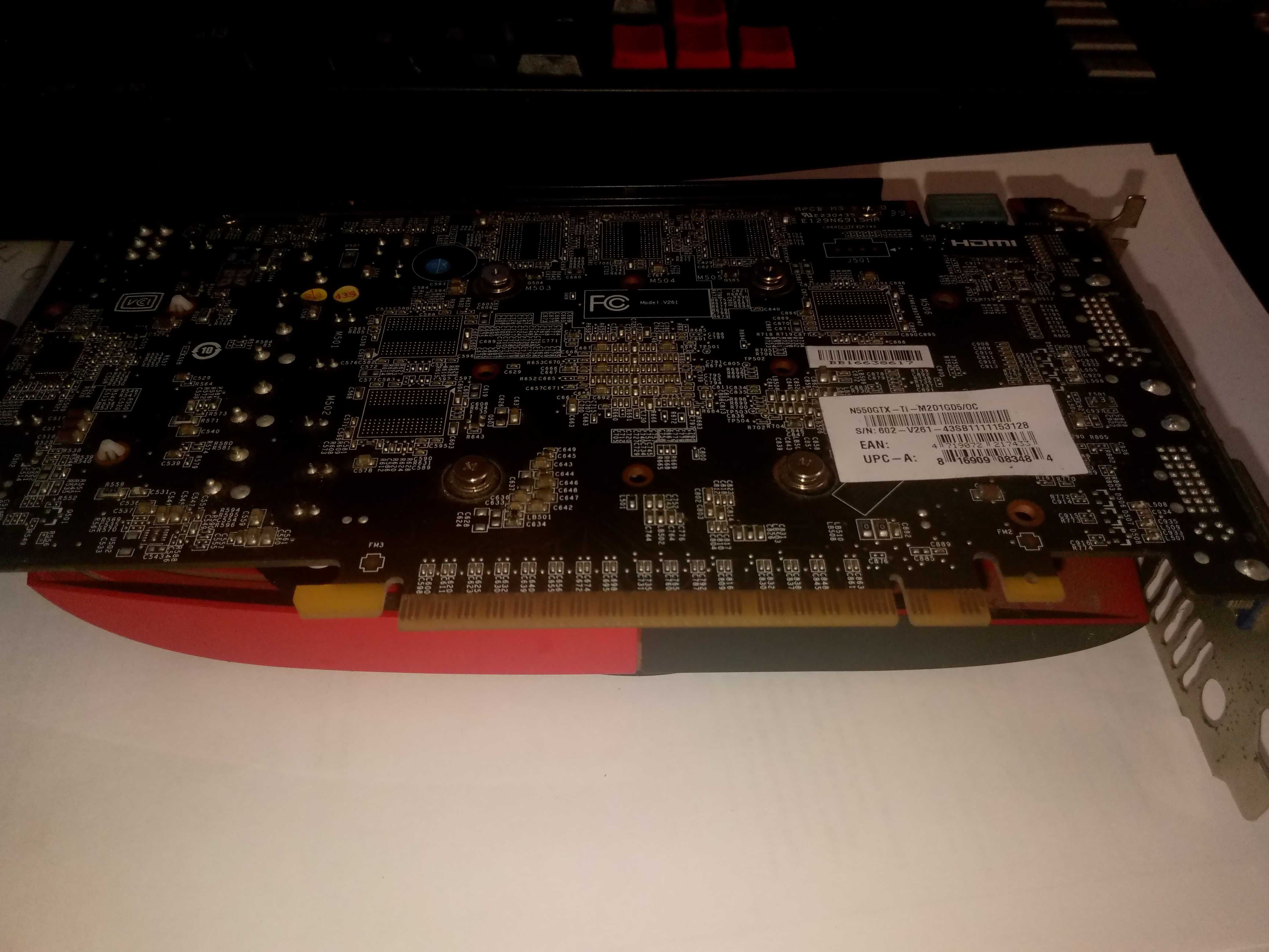 Видеокарта MSI GeForce GTX550 Ti (N550GTX-Ti-M2D1GD5/OC)