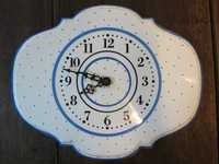 Zegar ścienny ceramiczny Junghans Gmundner Keramik Austria niebieski