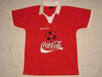 Koszulka t-shirt piłka nożna futbol Coca-Cola retro vintage lata 90.