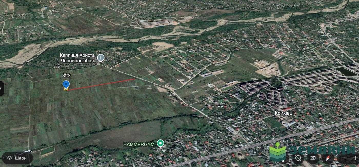 Продається ділянка 15 сот під СГ в с. Крихівці