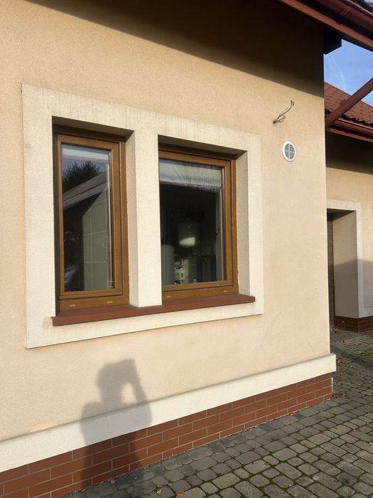 Sprzedam okna używane złoty dąb
