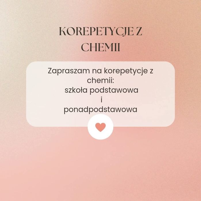 Korepetycje z chemii