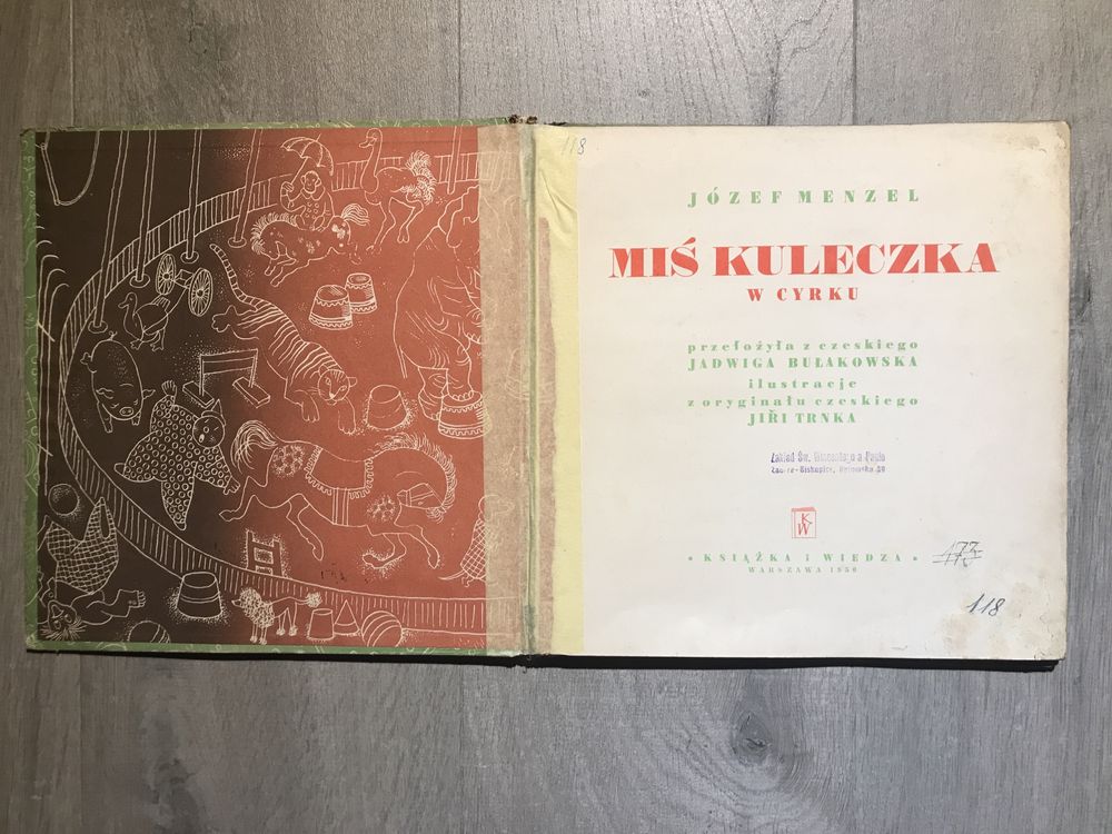 Józef Menzel – Miś Kuleczka w cyrku, 1950