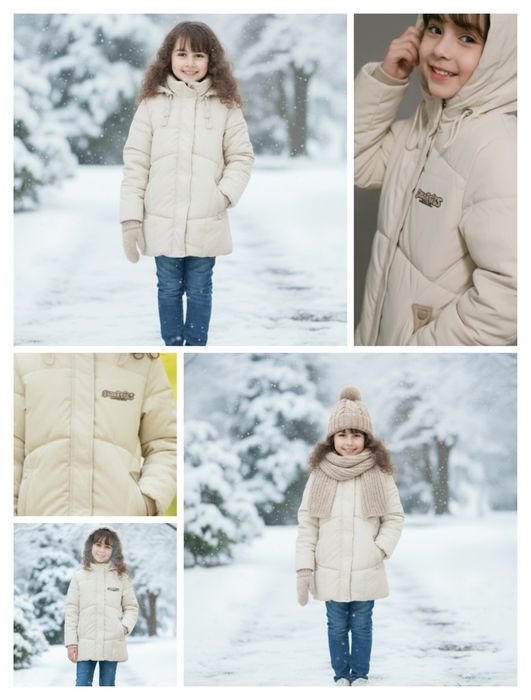Зимове пальто куртка сапожки чобітки на зиму для дівчинки