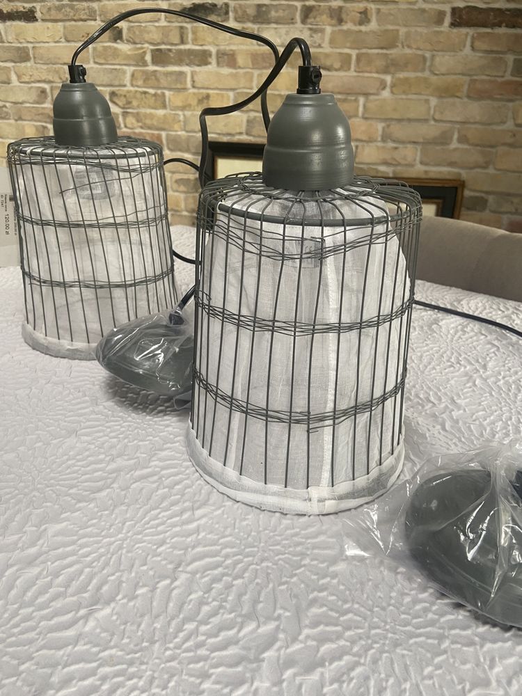 Lampa loft boho wisząca Pomax industrialna modern 2 szt