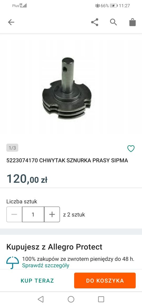 sprzedam dwa trzymaki sznurka do sipmy z224