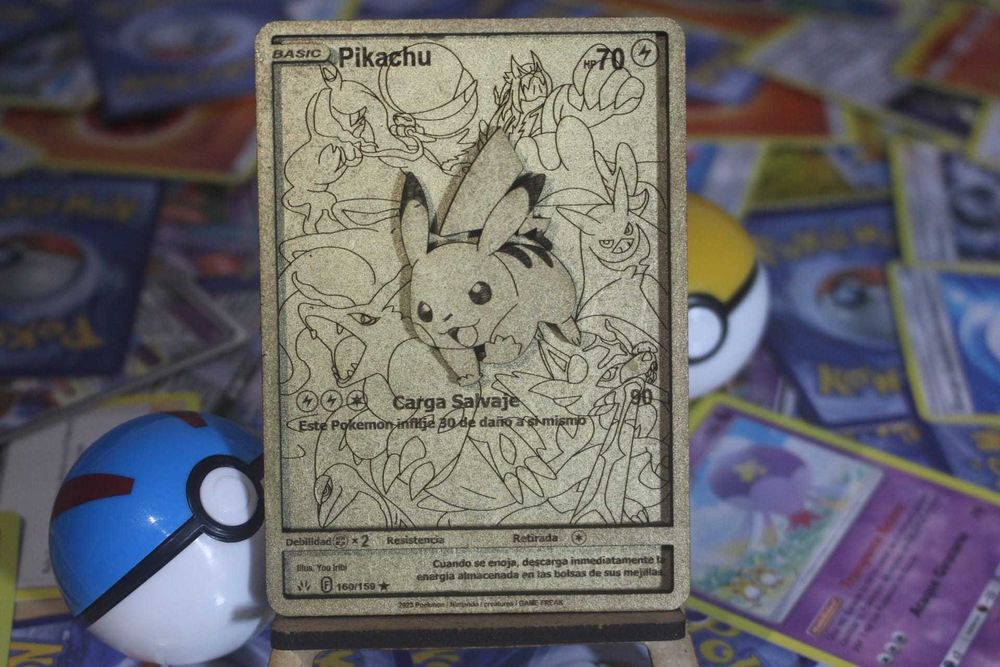 Carta Pokemon Dorada