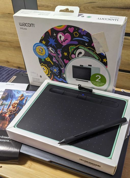 Графічний планшет Wacom Intuos S Bluetooth Pistachio (CTL-4100WLE-N)