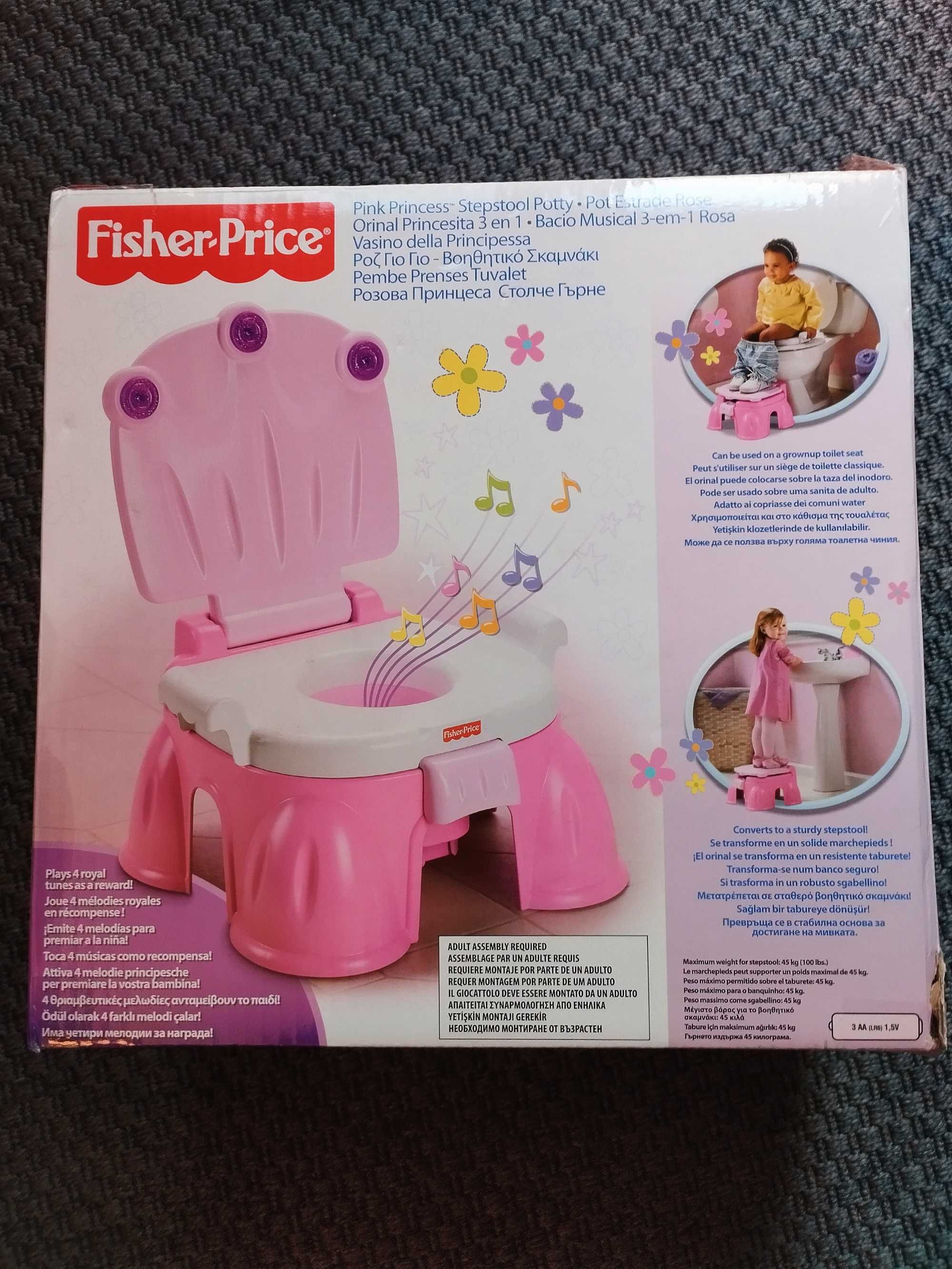 Troninho Rosa Menina Fisher Price – Musical, Banquinho Infantil