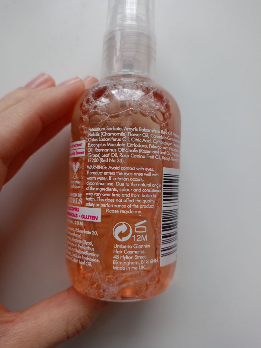 Umberto Giannini Colour Flowerology rose drops protect styling spray