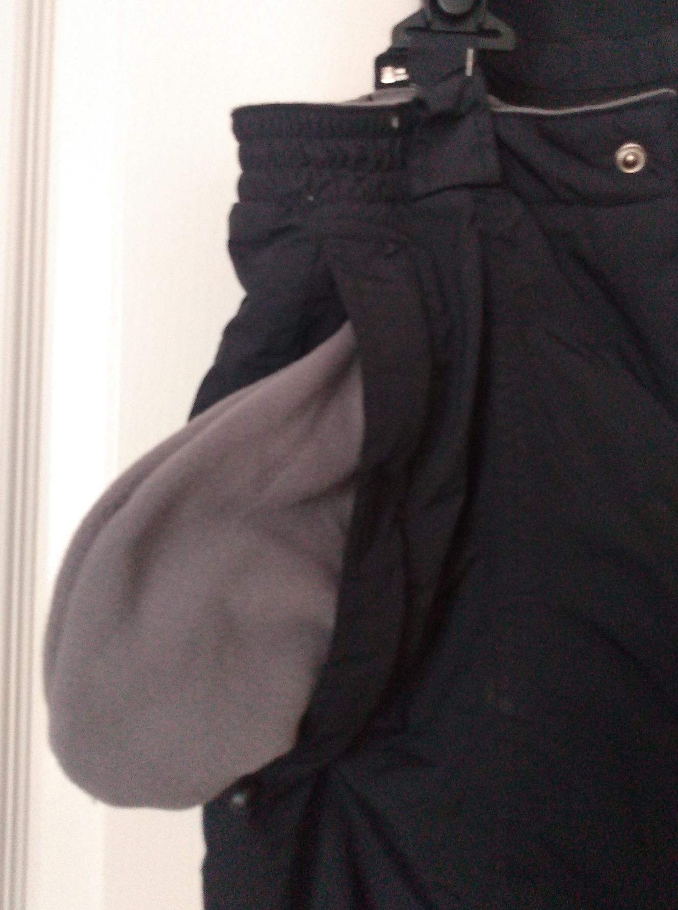 Czarne ocieplane spodnie robocze S/M