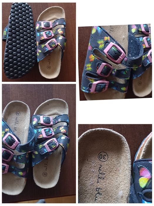 Nelly Blu klapki w motylki  profilowane r.30