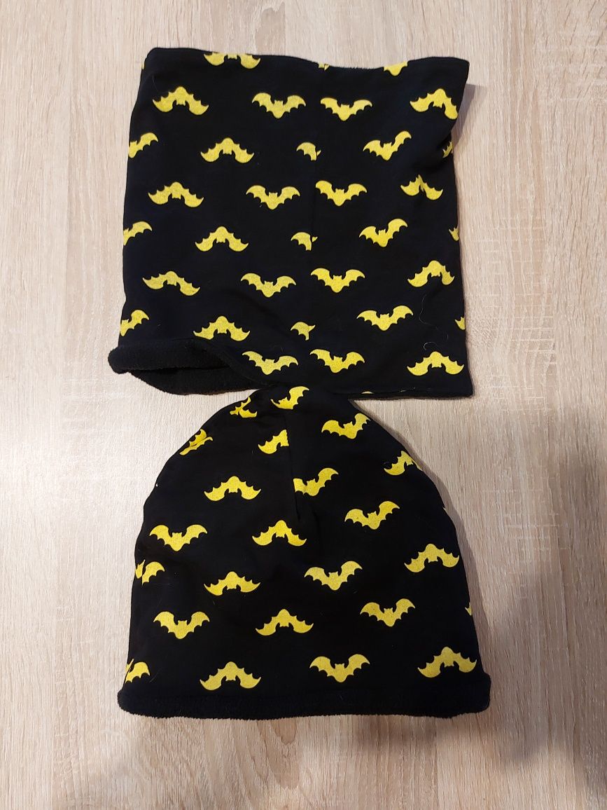 Komplet czapka i komin batman