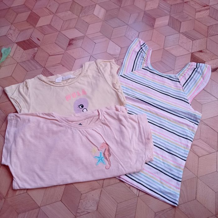 Koszulki dla dziewczynki rozmiar 98 x 12 szt