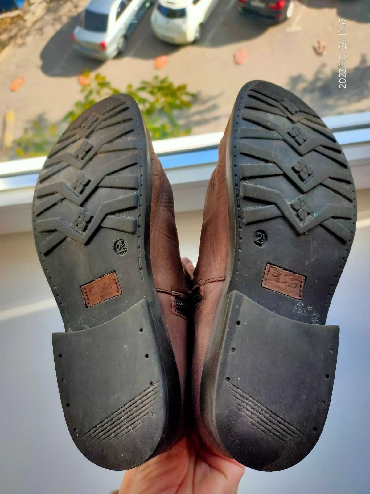 Чоботи дитячі високі Clarks шкіра+замша