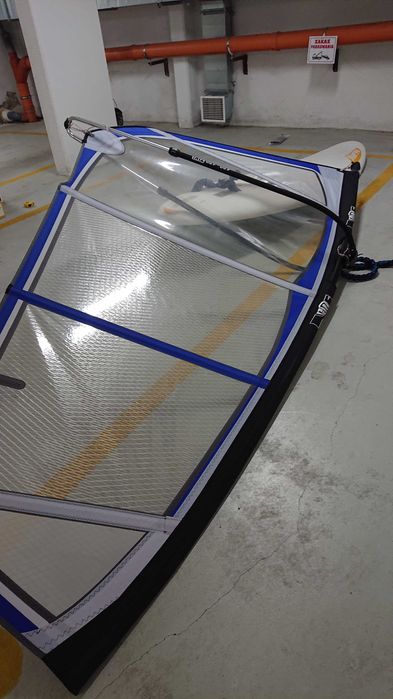 Deska windsurfing + żagiel + Bom+ wiosło  !