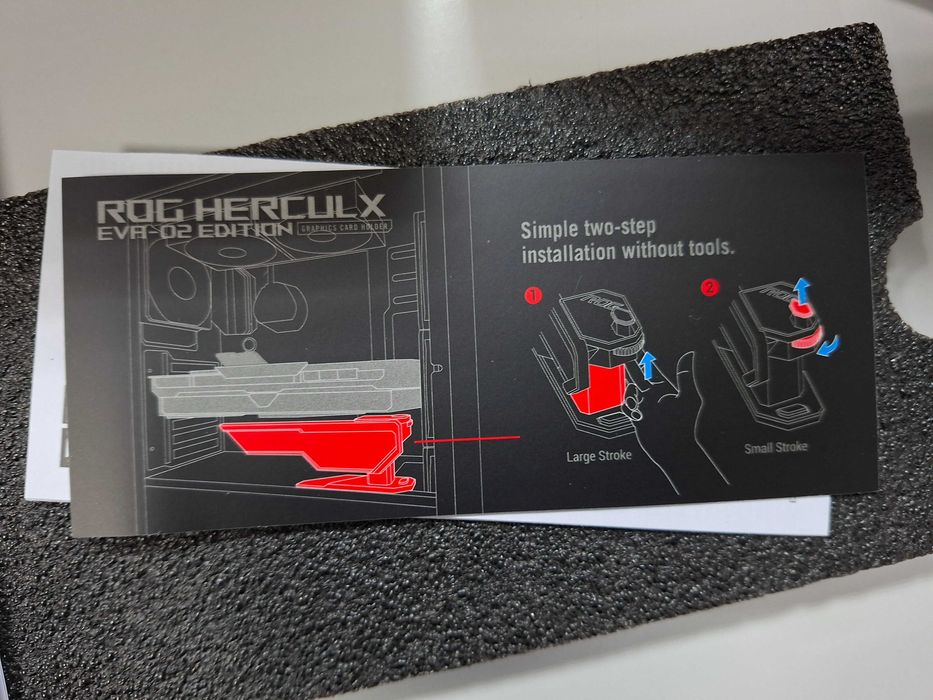 Asus Rog Hercul X Eva 02 Asuka Edition Graphic Card Holder Evangelion