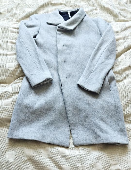 Zara płaszcz męski z wełną 40